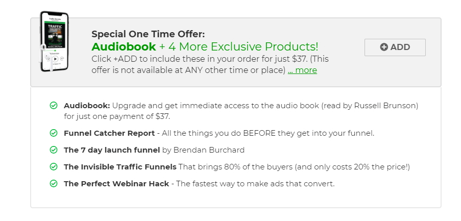 Traffic Secrets bookالعرض الثاني