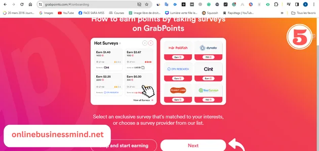 تطبيق  grab points 5