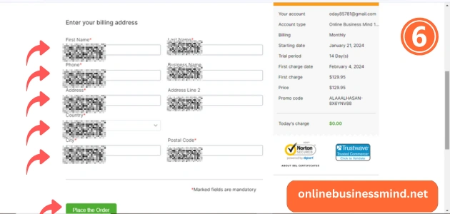 انشاء حساب semrush 6