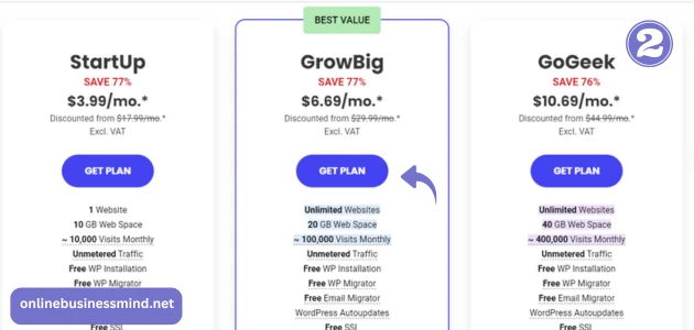  اختيار استضافة واسم النطاق 2