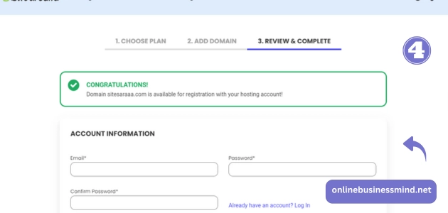  اختيار استضافة واسم النطاق 4